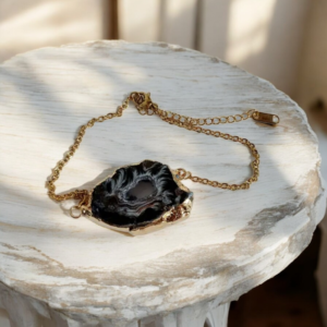 Βραχιόλι με φυσική πέτρα αχάτης