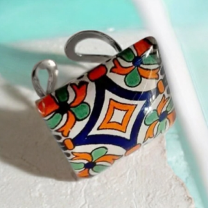 Χειροποίητο δαχτυλίδι από υγρό γυαλί