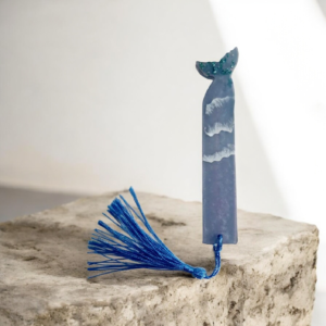 Alternative view of Σελιδοδείκτης από υγρό γυαλί μπλε ουρά