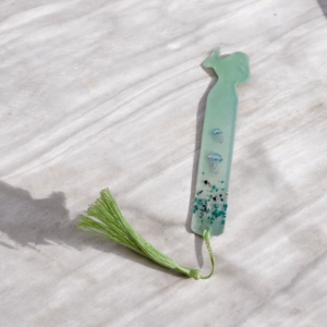 Χειροποίητος σελιδοδείκτης από υγρό γυαλί δελφινάκι