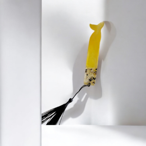 Χειροποίητος σελιδοδείκτης γοργόνας ουρά κίτρινο