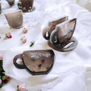 Alternative view of Σουβέρ καφέ από υγρό γυαλί