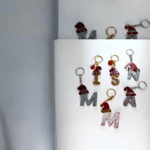 Μπρελόκ από υγρό γυαλί γράμματα