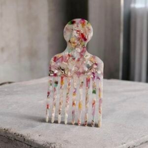 Πιρούνα πολύχρωμη από υγρό γυαλί