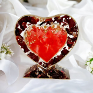 Διακοσμητικό καρδιά από υγρό γυαλί