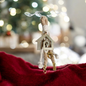 Γούρι ξύλινο σπιτάκι