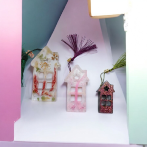 Σπιτάκια γούρια από υγρό γυαλί