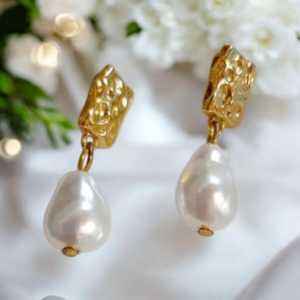 Σκουλαρίκια κρεμαστά με πέρλες