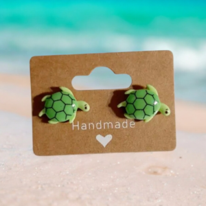 Σκουλαρίκια παιδικά καρφωτά χελωνάκια