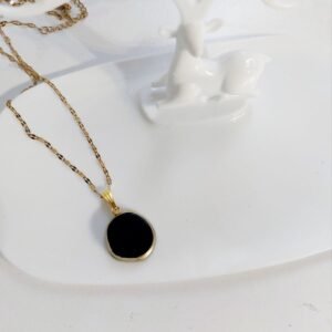 Χειροποίητα κολιέ από υγρό γυαλί στρογγυλό μικρό