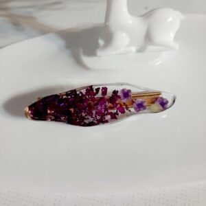 Alternative view of Χειροποίητο κλιπ για τα μαλλιά από υγρό γυαλί