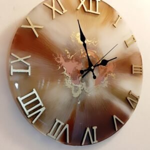 Alternative view of Χειροποίητο ρολόι μεγάλο από υγρό γυαλί