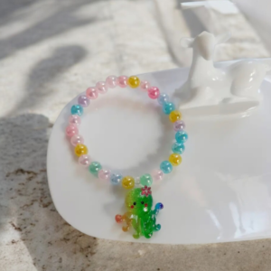 Χειροποίητο παιδικό βραχιόλι με χάντρες πολύχρωμο χταπόδι