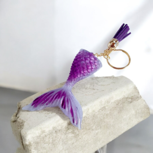 Alternative view of Μπρελόκ ουρά γοργόνας από υγρό γυαλί