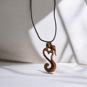 Alternative view of Χειροποίητο κολιέ από υγρό γυαλί ζευγάρι