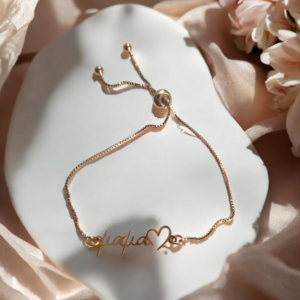 Alternative view of Μεταλλικό βραχιόλι ΜΑΜΑ με  μπρασελέ από ανοξείδωτο  ατσάλι