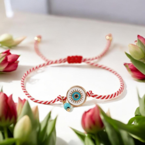 Μαρτάκι με ματάκι στρογγυλό γαλάζιο