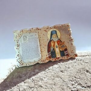 Χειροποίητη εικόνα από υγρό γυαλί. Ο όρκος του Ιπποκράτη με τον ΑΓΙΟ ΛΟΥΚΑ ΤΟΝ ΙΑΤΡΟ